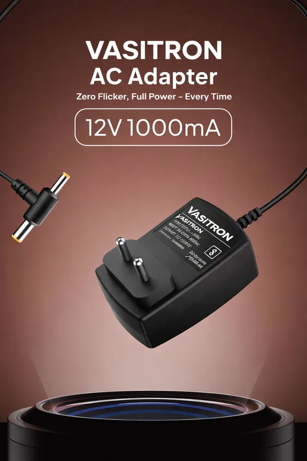 Black_Vasitron_12V_1000Ma_(1A)_Ac_To_Dc_Power_Adapter_Universal_Charger_For_Electronics_And_Appliances