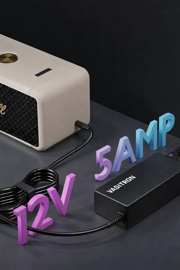 Black_12V_5A_Dc_Power_Adapter_With_Barrel_Connector