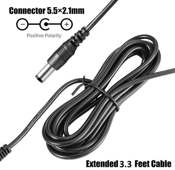 Black_12V_5A_Dc_Power_Adapter_With_Barrel_Connector