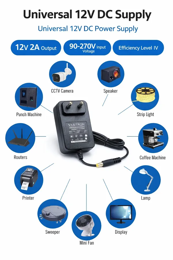 Black_12V_2Amp_Ac_Power_Adapter_With_2_Meter_Wire_Bis_Certified_With_Multiple_Safety_Protection