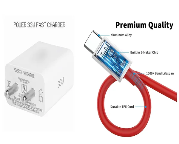 Red_10A_Usbc_To_Usbc_Supervooc_Fast_Charging_Cable_With_Emarker_Chip_&_White_33W_Fast_Charger_Slim_Frame,_Heavy_Power_(Combo_of_2)
