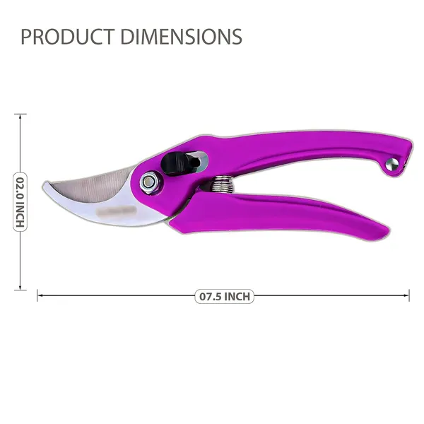 Ziodic_190Mm_Flower_Cutters_Stainless_Steel_Blade_Garden_Pruners_Lock_Mechanism_Pruning_Shears_Plant_Clippers_For_Gardening_Home_Garden_Wood_Branch_Trimmer_Grass_Cutting_Stem_Scissors_(Multicolor)