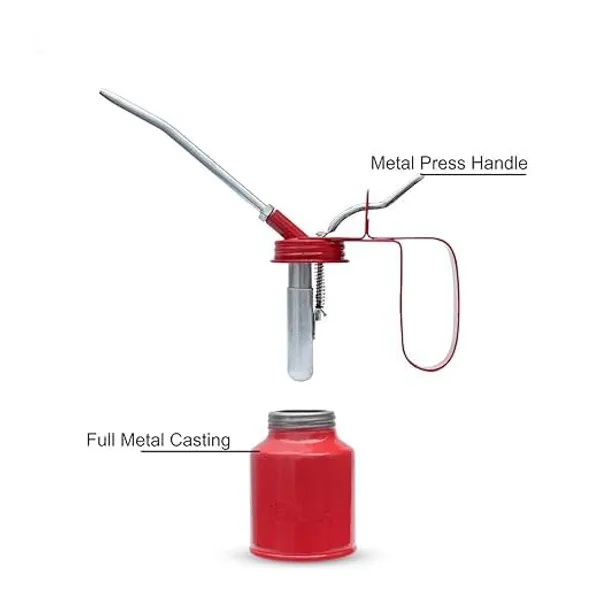 Ziodic_1/2_Pint_Oil_Can_|_Multipurpose_Metal_Oil_Can_With_Fixed_Spout,_For_Vehicles,_Bikes,_Machines_And_Industrial_Use_|_Red_Color