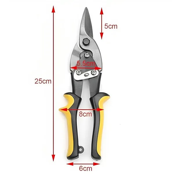Ziodic_10"_Aviation_Tin_Snips_Straight_Head_-_Cut_Staggered_Tin_Snips_With_Forged_Blade