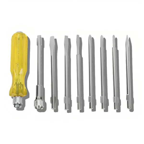 Ziodic_Tricare_8-In-1_Pc_Screwdriver_Kit_With_2_Flat_Blades,_2_Phillips_Head,_1_Round_Poker_Bar,_Extension_Rod|_Multi-Purpose_Tool_Set_(8_Pc)_(Color_May_Vary)
