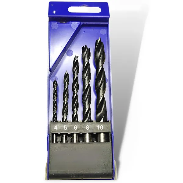 Ziodic_5Pc_Wood_Drill_Bits_I_Brad_Point_Universal_Bits_Fits_All_Drills_For_Rotary/Drill_Drivers_I_Best_For_Woodwork_Compatible_With_Bosch,_Black+Decker,_Ibell_Drill