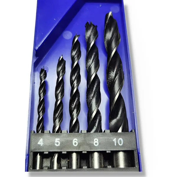 Ziodic_5Pc_Wood_Drill_Bits_I_Brad_Point_Universal_Bits_Fits_All_Drills_For_Rotary/Drill_Drivers_I_Best_For_Woodwork_Compatible_With_Bosch,_Black+Decker,_Ibell_Drill
