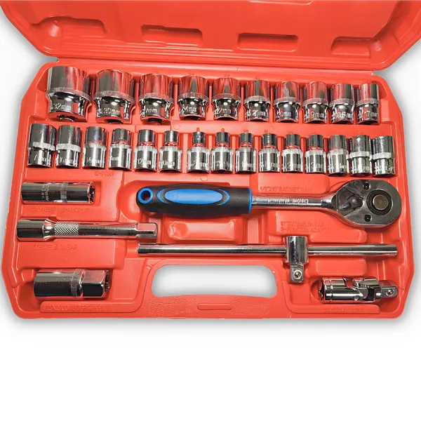 Ziodic_32Pcs_Heavy__Combinational_Ratchet_Socket_Wrench_Spanner_Tool_Goti_Set_With_Carry_Box_For_Automobiles/Bike/Car_Repair_Toolkit_Socket_Set_(Pack_Of_32)_(32Pc_In_Red_Box)