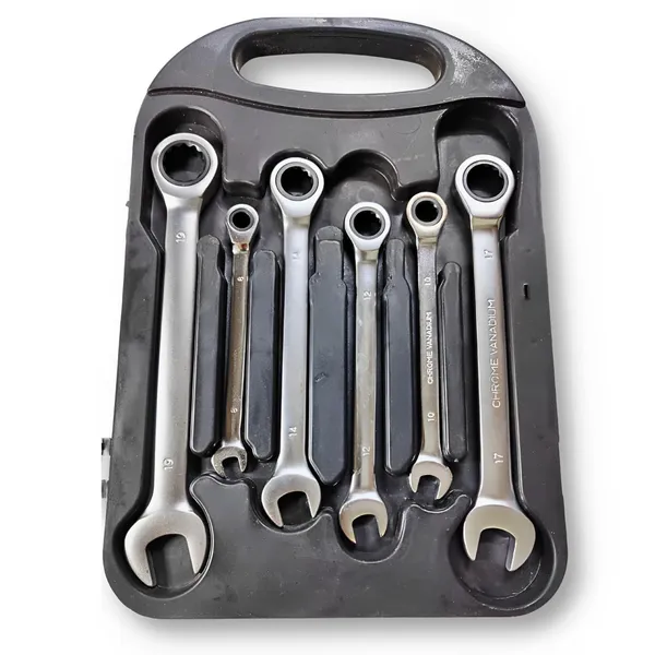Ziodic_Heavy_Duty_Ratchet_Wrench_Set,_7-Piece,_8-19_Mm,_Chrome_Vanadium,_Box_And_Open_End_(7Pcs_Dual_Head_Ratchet_Wrench_Fix)