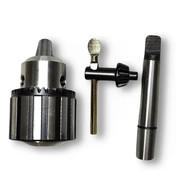 Ziodic_High_Precision_Industrial_1-13Mm_Taper_Heavy_Drill_Chuck_With_Key_And_Arbor_Mt2_Shank_For_Bench_Drill,_Milling,_Lathe_Machine,_Silver