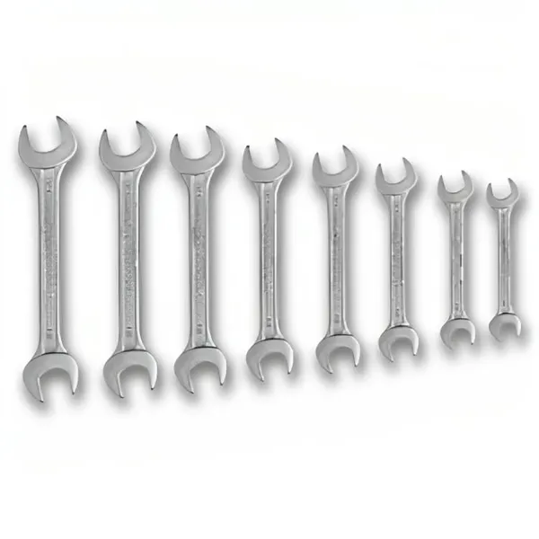 Ziodic_Matte_Chrome_Vanadium_Steel_Double_Open-End_Spanner_Set,_8-Piece,_Anti-Slip,_Maxi-Drive_System
