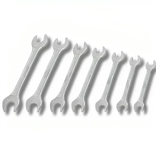 Ziodic_Matte_Chrome_Vanadium_Steel_Double_Open-End_Spanner_Set,_8-Piece,_Anti-Slip,_Maxi-Drive_System