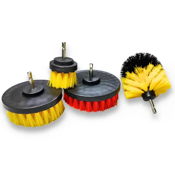 Ziodic_Drill_Brush_Kit_With_Hex_Shank,_Yellow/Red_Bristles_(4_Pcs)