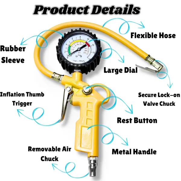 Ziodic_Tire_Inflating_Gun_For_Air_Compressor_–_High-Pressure_Air_Fitting_Tool_With_Gauge,_1200_Kpa_Maximum_Pressure_For_Cars,_Motorcycles,_Bikes_&_More