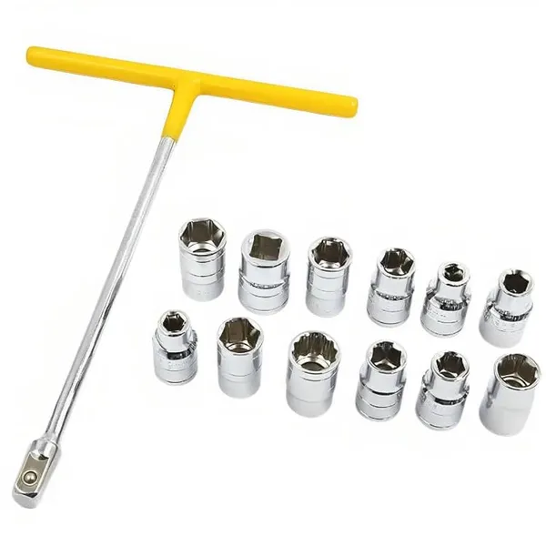 Ziodic_To_Spanner_Socket_Type_To_Shaped_Handle_Wrench_Spanner_13_Pcs,_Socket_Multipurpose_8Mm_-_19Mm_1/2"_Socket_Tool_Set,