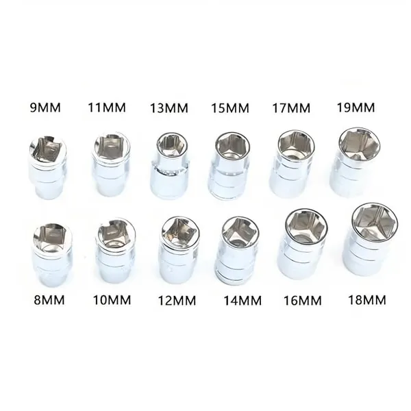 Ziodic_To_Spanner_Socket_Type_To_Shaped_Handle_Wrench_Spanner_13_Pcs,_Socket_Multipurpose_8Mm_-_19Mm_1/2"_Socket_Tool_Set,