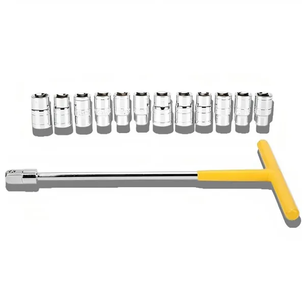 Ziodic_To_Spanner_Socket_Type_To_Shaped_Handle_Wrench_Spanner_13_Pcs,_Socket_Multipurpose_8Mm_-_19Mm_1/2"_Socket_Tool_Set,