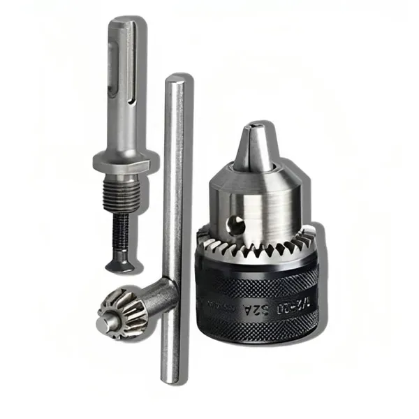 Ziodic_Heavy_Duty_13Mm_Drill_Chuck_With_Sds_Adaptor_Key_Set,_Compatible_With_1/2"_20_Unf,_For_Drilling_Machines,_Made_Of_Steel,_Quick_And_Conversion_Capability