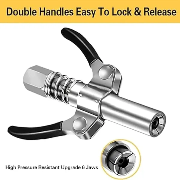 Ziodic_Grease_Gun_Coupler_Lock_Nozzle_High_Pressure_Dual_Handle_For_Manual_Pneumatic_Electric_Grease_Gun_Coupler_Quick_Release_Grease_Nozzle_1/8"Npt_10000_Psi,_Compatible_With_All_Grease_Guns