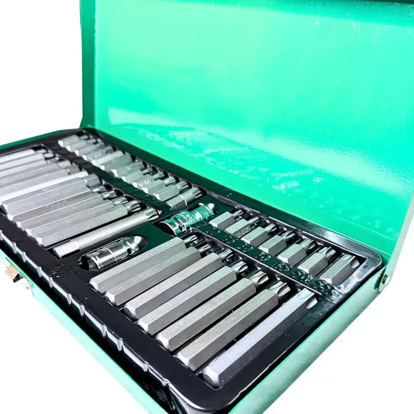 Ziodic_Chrome_Vanadium_Steel_40-Piece_Screwdriver_Wrench_Head_Set_With_Iron_Box,_Torx_Hexagon_Socket_Bits_For_Car,_Motorcycle_Maintenance