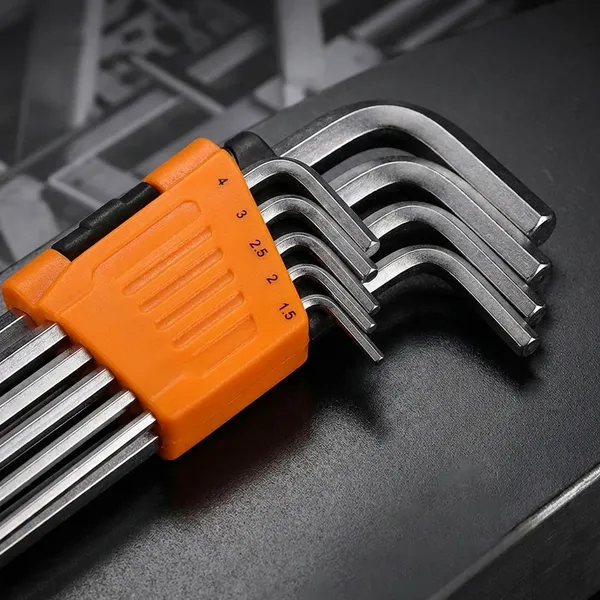 Ziodic_9_Pcs_Hex_Key_Set,Heat_Treatment_And_Chrome_Plate