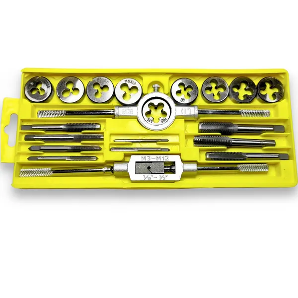 Ziodic_Practical/Set_Metric_Handle_Taps_Dies_Sets_Kits_Screw_Thread_Taps_Carbon_Steel_M3-M12_Taps_Dies_Wrench_Screw_(20_Pic)