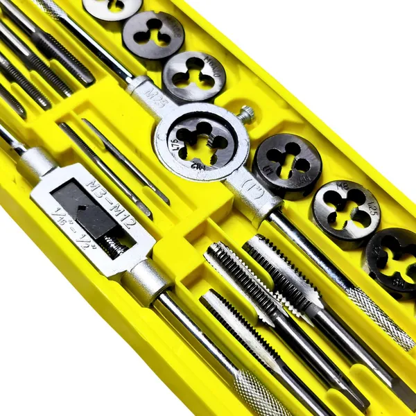 Ziodic_Practical/Set_Metric_Handle_Taps_Dies_Sets_Kits_Screw_Thread_Taps_Carbon_Steel_M3-M12_Taps_Dies_Wrench_Screw_(20_Pic)