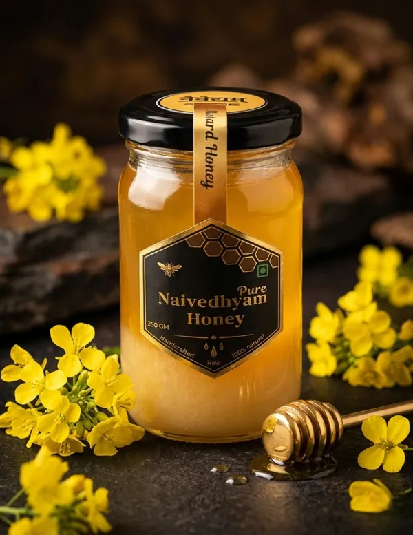 Pure_Naivedyam_Honey_-_Crystallized_Mustard_Honey_(500_Gm)
