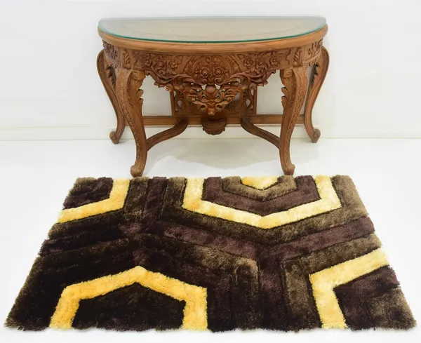 Yellow_Brown_Hand_Woven_Fluffy_Soft_Floor_Carpet_Microfiber_Shaggy_Modern_Rugs_Anti_Skid_Backing_For_Home_Living_Room_Bedroom_Dining_Room_Kids_Room_Brown