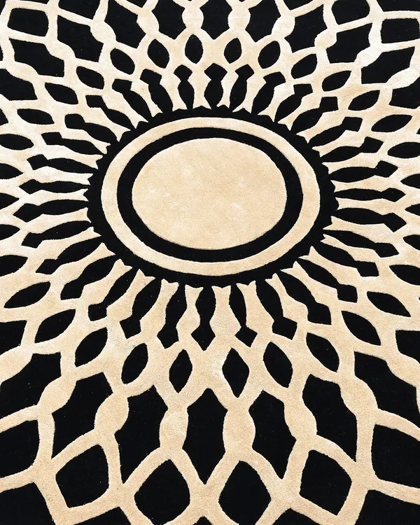 Black_Mandala_Round_Hand_Tufted_Wool_Rug