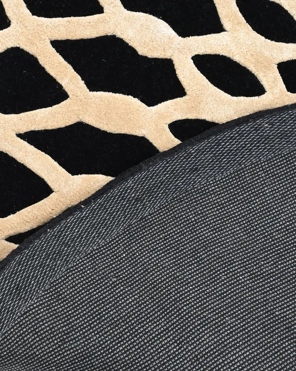 Black_Mandala_Round_Hand_Tufted_Wool_Rug