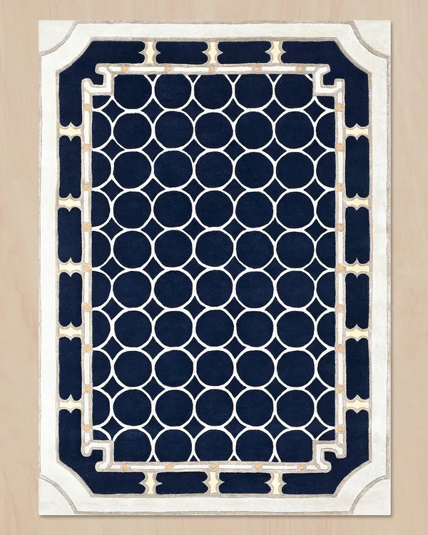 Blue_Geometric_Medallion_Hand_Tufted_Wool_Rug