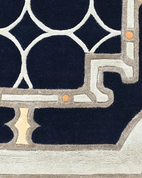 Blue_Geometric_Medallion_Hand_Tufted_Wool_Rug
