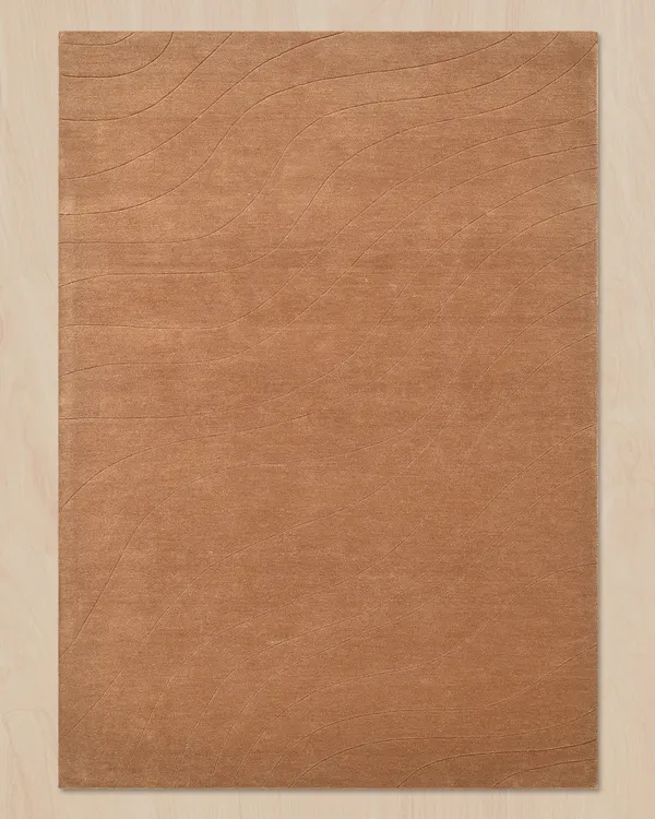 Brown_Abstract_Wave_Hand_Tufted_Wool_Rug