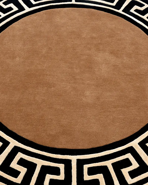 Brown_Greek_Key_Round_Hand_Tufted_Wool_Rug