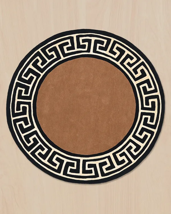 Brown_Greek_Key_Round_Hand_Tufted_Wool_Rug