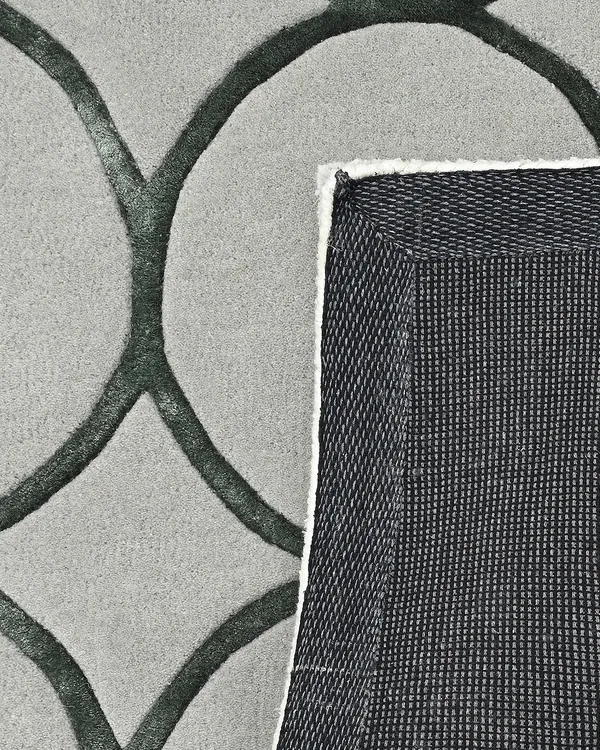 Grey_Geometric_Circle_Hand_Tufted_Wool_Rug