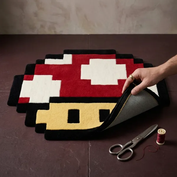 Mario_Mushroom_Hand-Tufted_Wool_Rug