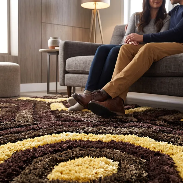Yellow_Brown_Hand_Woven_Fluffy_Soft_Floor_Carpet_Microfiber_Shaggy_Modern_Rugs_Anti_Skid_Backing_For_Home_Living_Room_Bedroom_Dining_Room_Kids_Room_Brown
