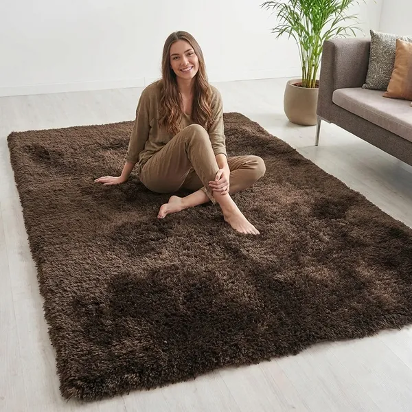 Brown_Handwoven_Fluffy_Soft_Floor_Carpet_Microfiber_Shaggy_Modern_Rugs_Anti_Skid_Backing_For_Home_Living_Room_Bedroom_Dining_Room_Kids_Room_Brown