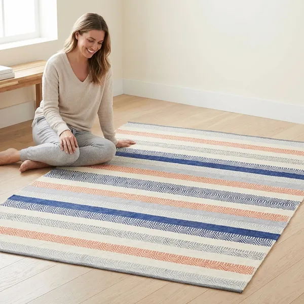 Multicolor_Handwoven_Cotton_Rug_Dhurrie_For_Living_Room_Washable_Modern_Dari_Carpet_For_Bedroom_And_Home