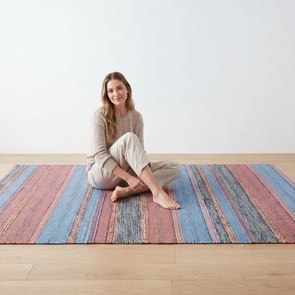 Multicolor_Handwoven_Cotton_Rug_Dhurrie_For_Living_Room_Washable_Modern_Dari_Carpet_For_Bedroom_And_Home