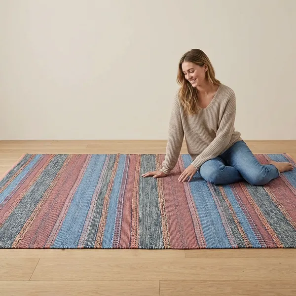 Multicolor_Handwoven_Cotton_Rug_Dhurrie_For_Living_Room_Washable_Modern_Dari_Carpet_For_Bedroom_And_Home
