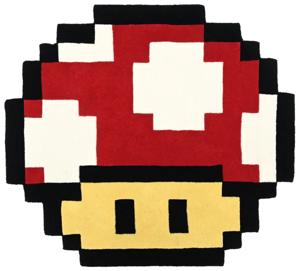 Mario_Mushroom_Hand-Tufted_Wool_Rug