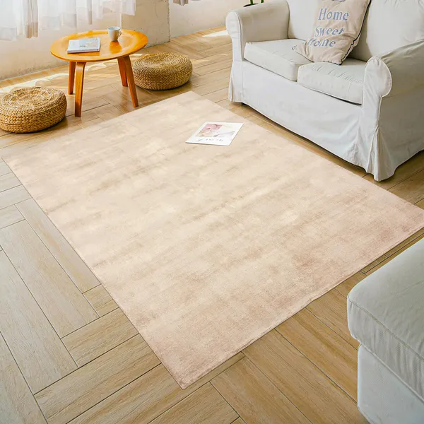 ONYXRUGS_Modern_Viscose_Rug_|_Contemporary_Solid_Carpets_for_Living_Room,_Bedroom_&_Floor_Area_Rugs_|_Beige,_8x10_Feet