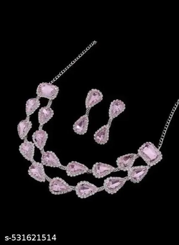 Pink_&_Royal_Diamond_Necklace_for_Women_|_Fancy_Partywear_Necklace_Set_With_Matching_Earrings_for_Girls_&_Women