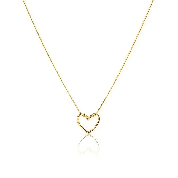 Eternal_Love_Gold-Tone_Open_Heart_Pendant_Necklace