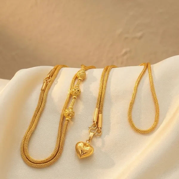 Designer_Dil_Pendant_Chain_&_Mopu_Necklace_Combo_For_Women