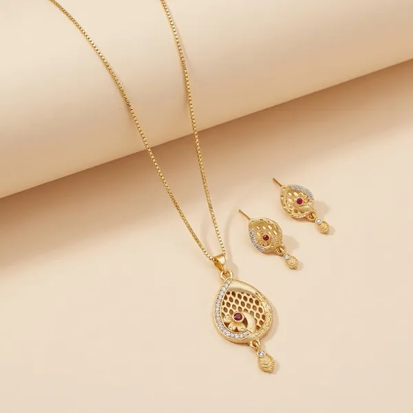 Classic_Peacock_Design_Women_Necklace_Chain_With_Earrings_Combo