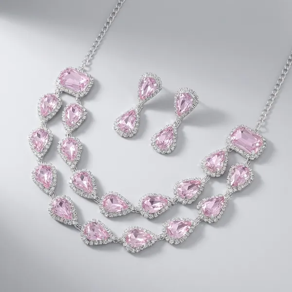 Womens_Fashion_Necklace_Set_With_Matching_Earrings